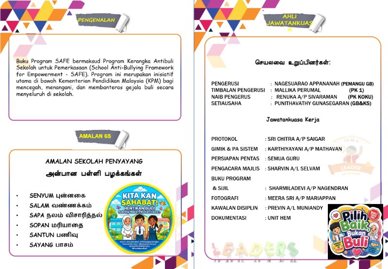 BUKU PROGRAM WATIKAH PERLANTIKAN SJKT LDG  UB 2 — page 2