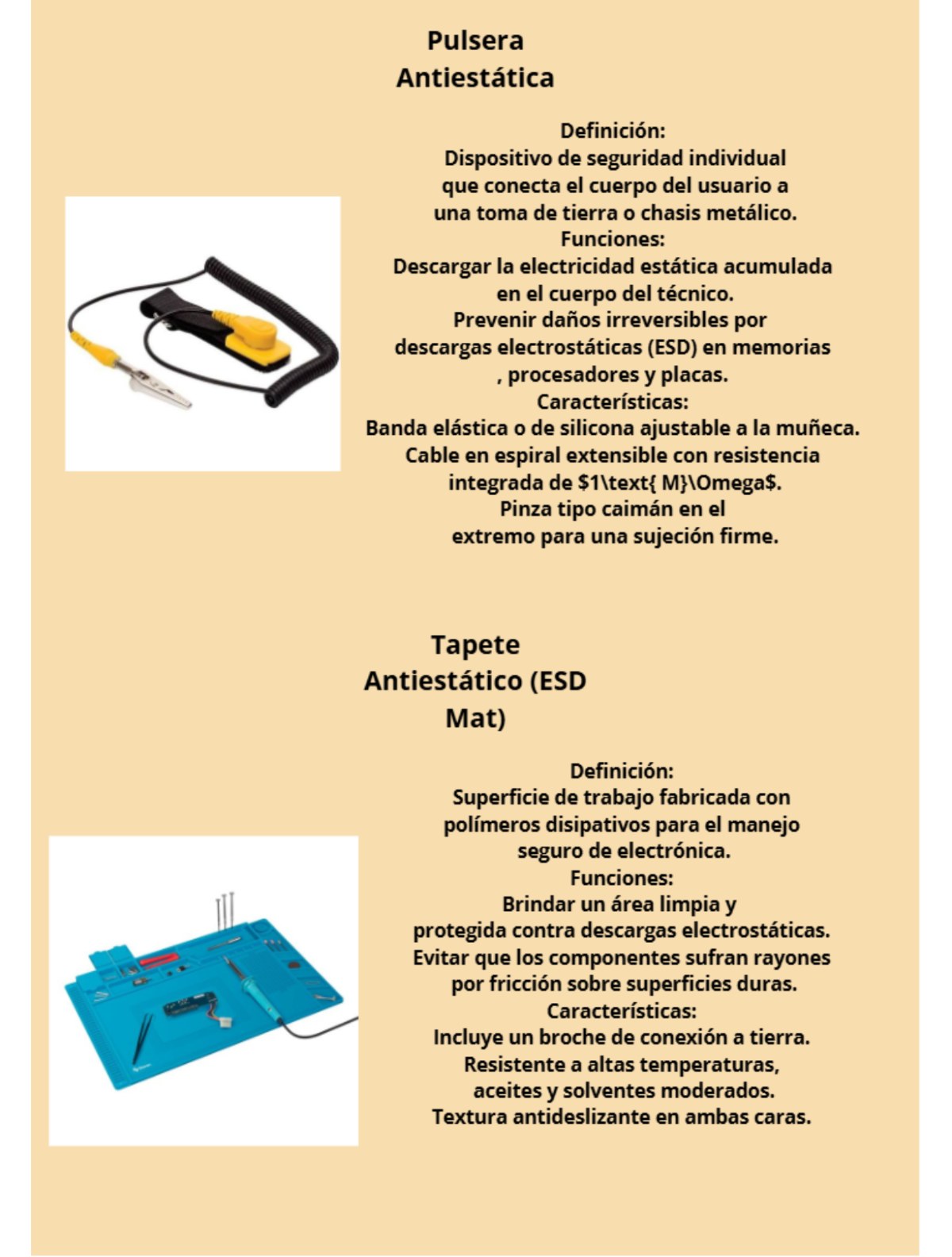 Herramientas y materiales para el montaje y desmon taje de una computadora