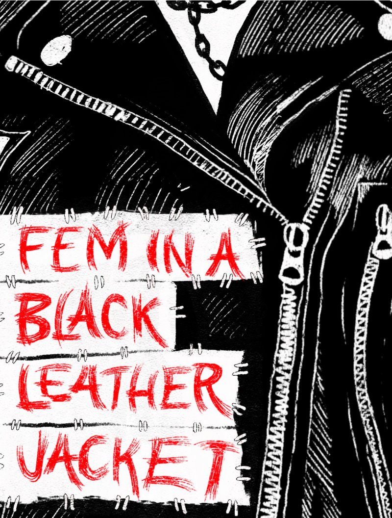 Fem in a Black Leather Jacket — page 1