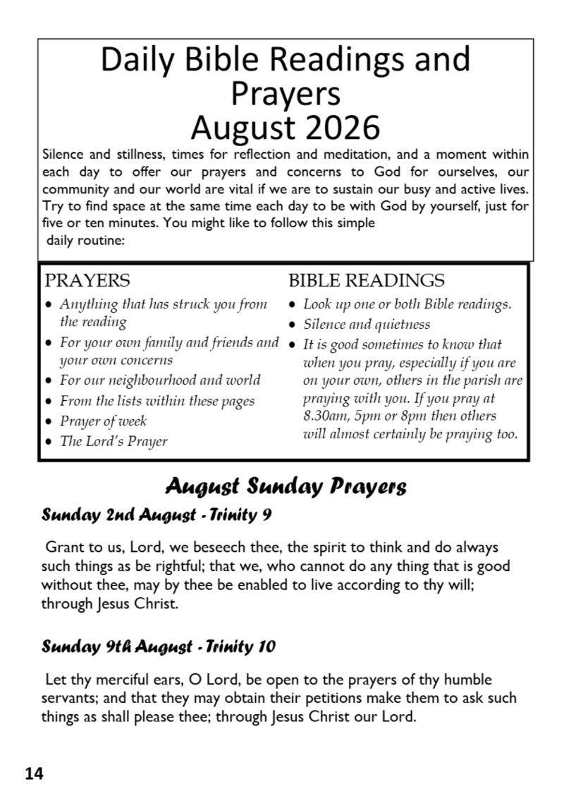 St Mary's Parish Magazine July/Aug 2026 — page 14