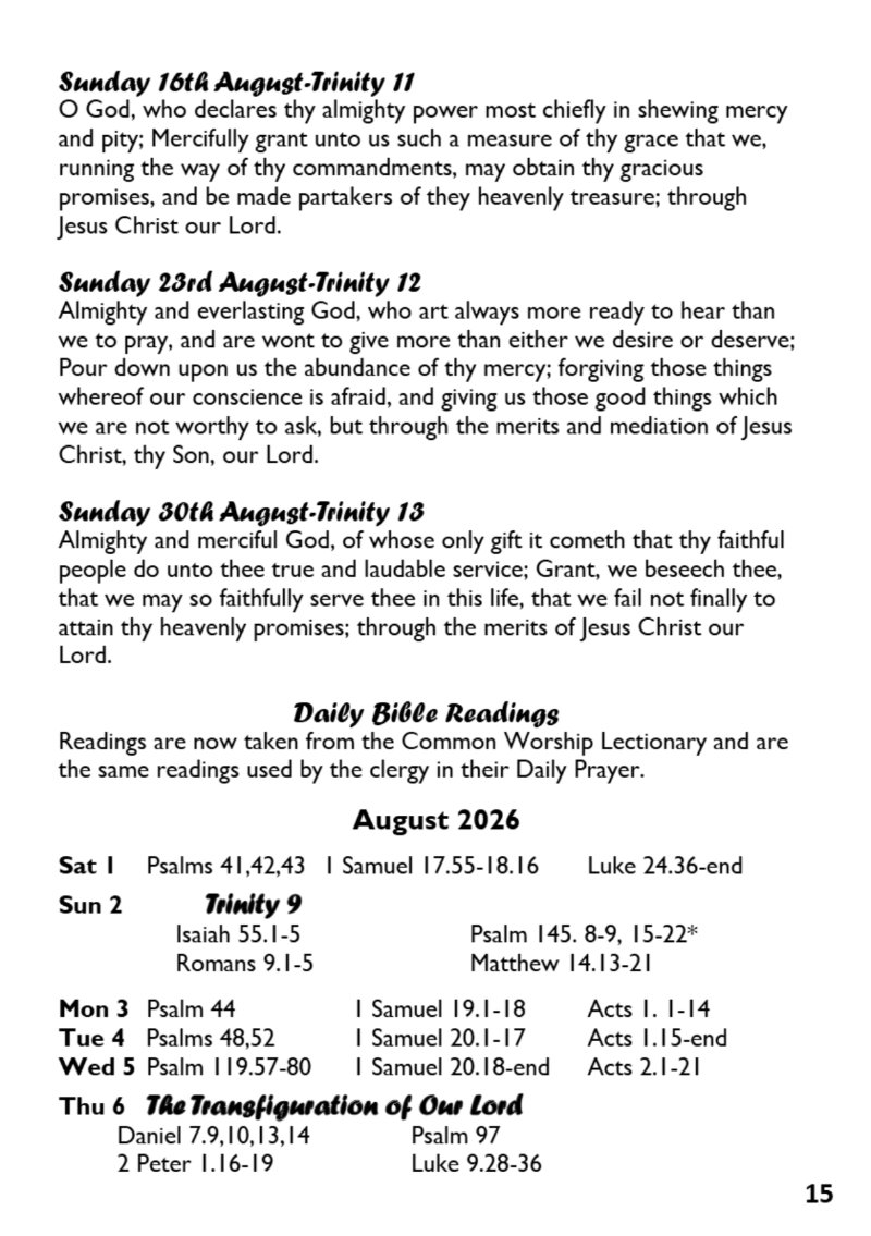 St Mary's Parish Magazine July/Aug 2026 — page 15