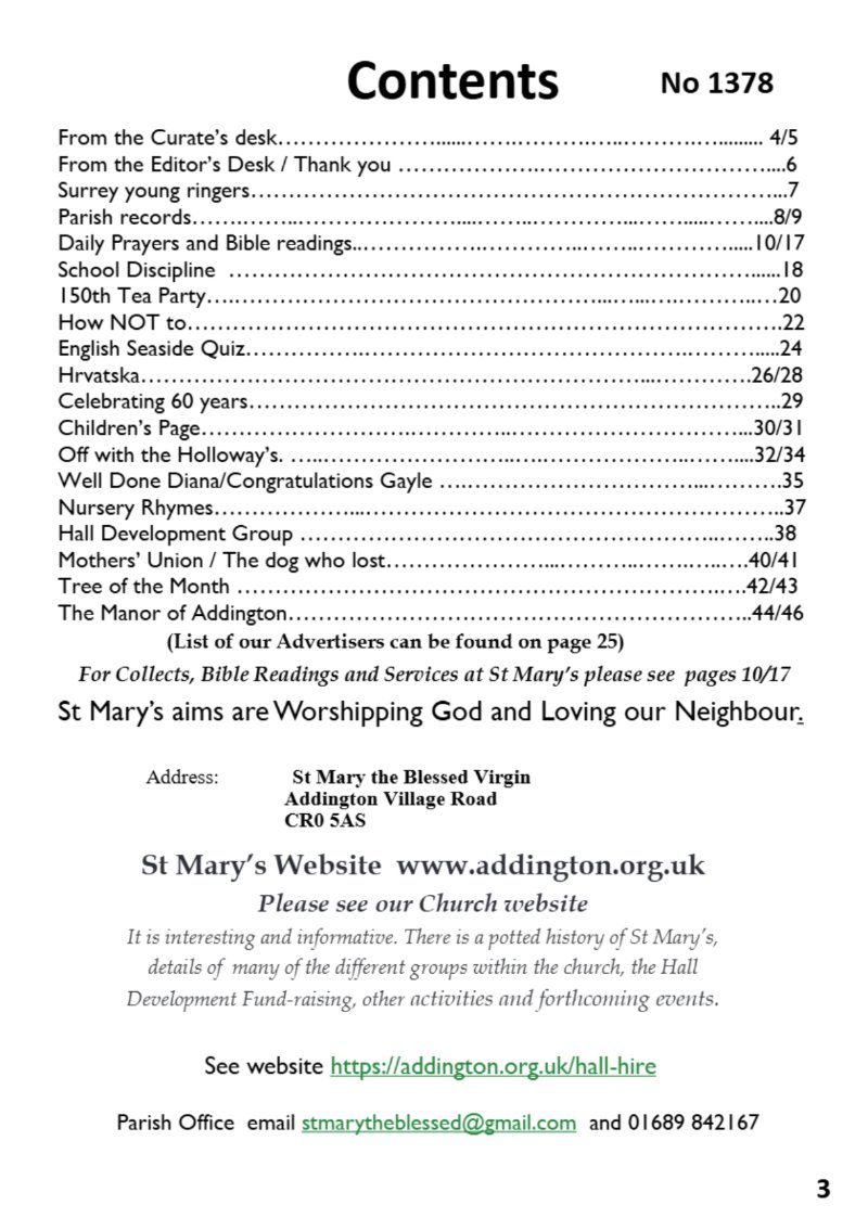St Mary's Parish Magazine July/Aug 2026 — page 3