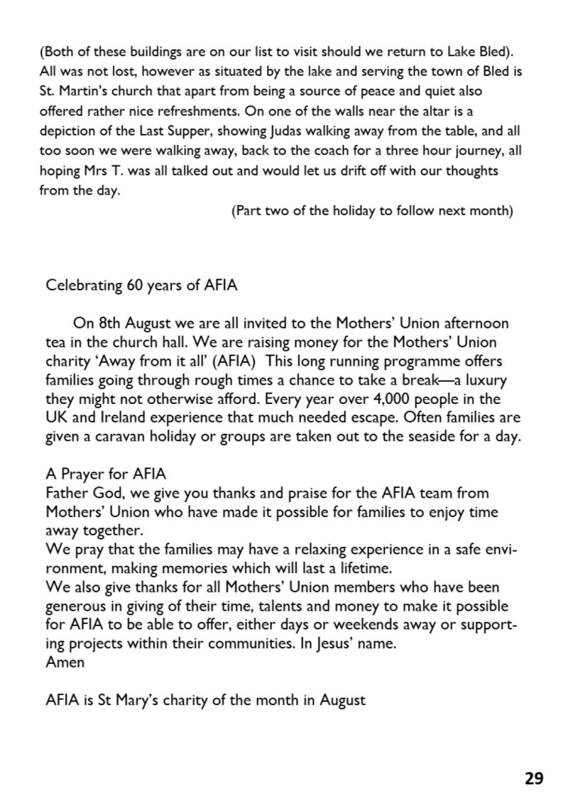 St Mary's Parish Magazine July/Aug 2026 — page 29