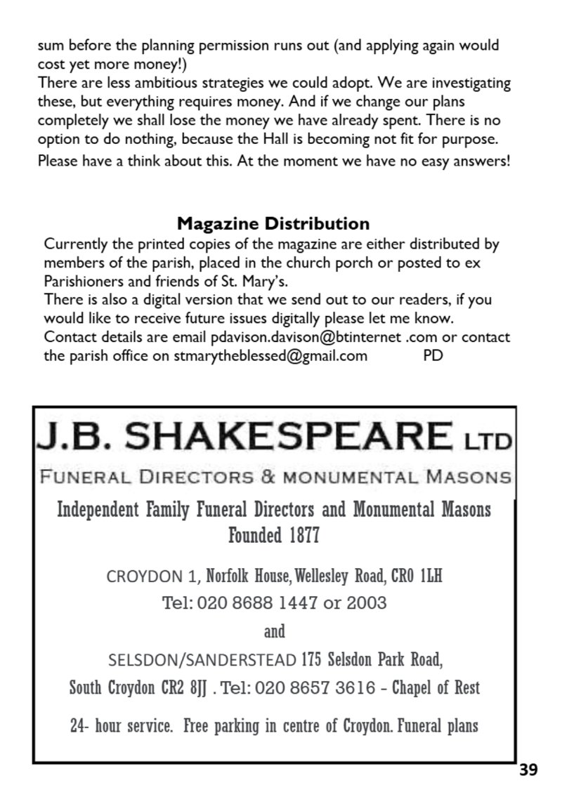 St Mary's Parish Magazine July/Aug 2026 — page 39