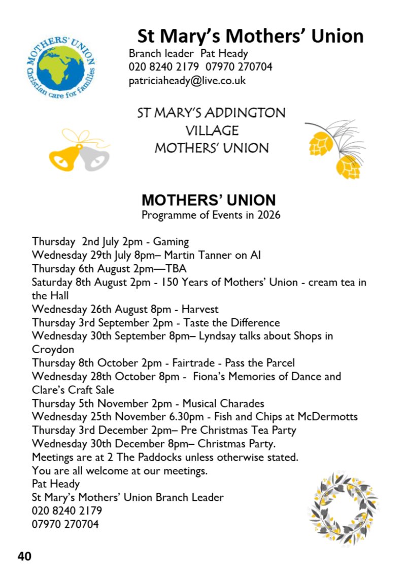 St Mary's Parish Magazine July/Aug 2026 — page 40
