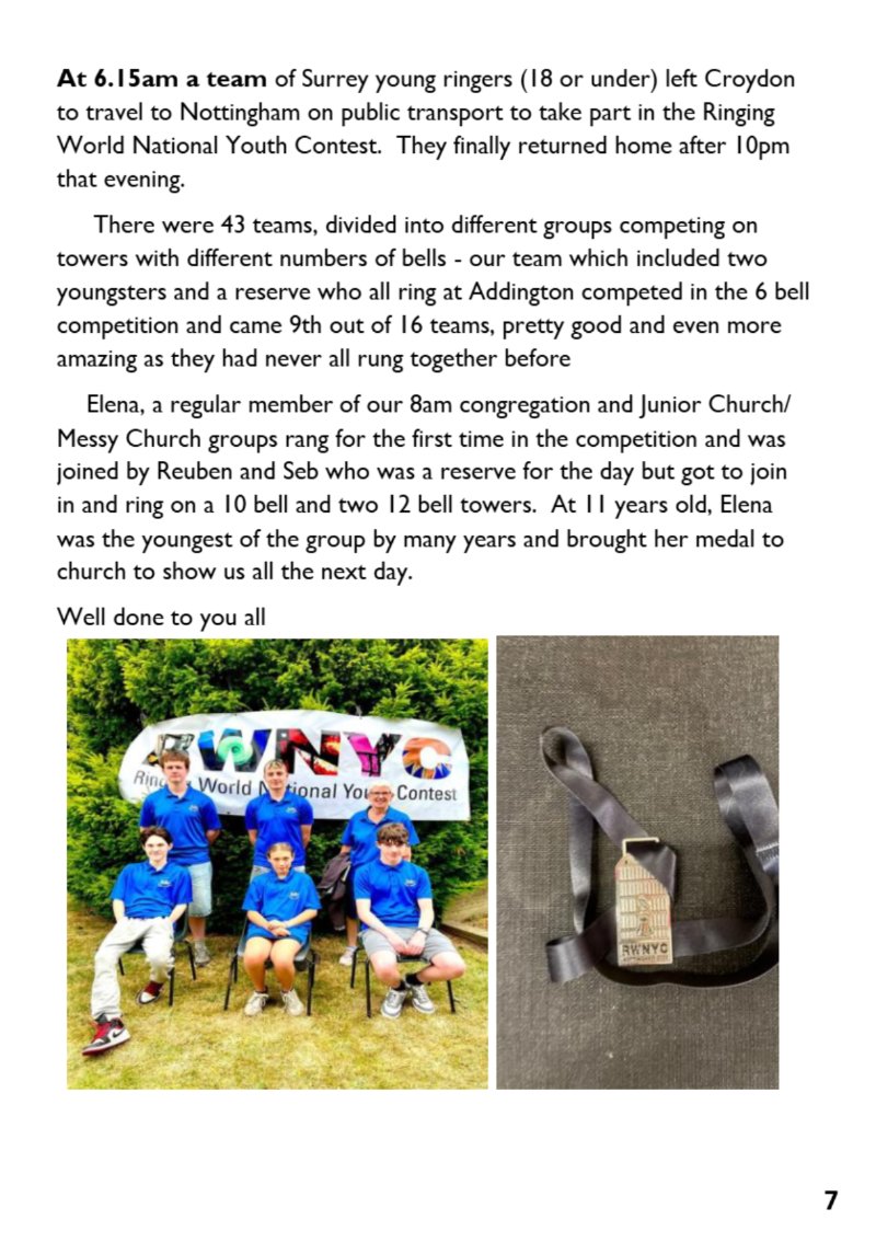 St Mary's Parish Magazine July/Aug 2026 — page 7