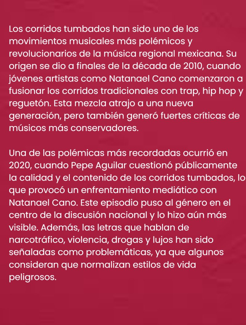 "El rey de los corridos tumbados" Natanael Cano. — page 19