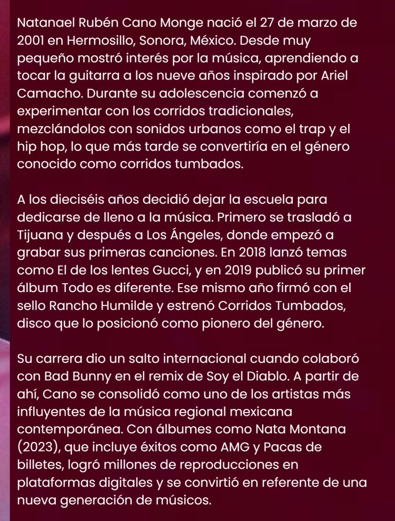 "El rey de los corridos tumbados" Natanael Cano. — page 5