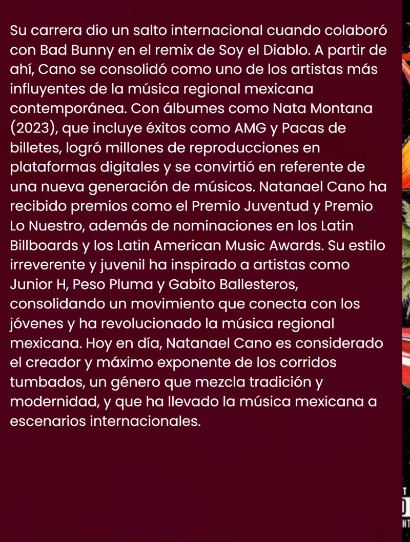 "El rey de los corridos tumbados" Natanael Cano. — page 6