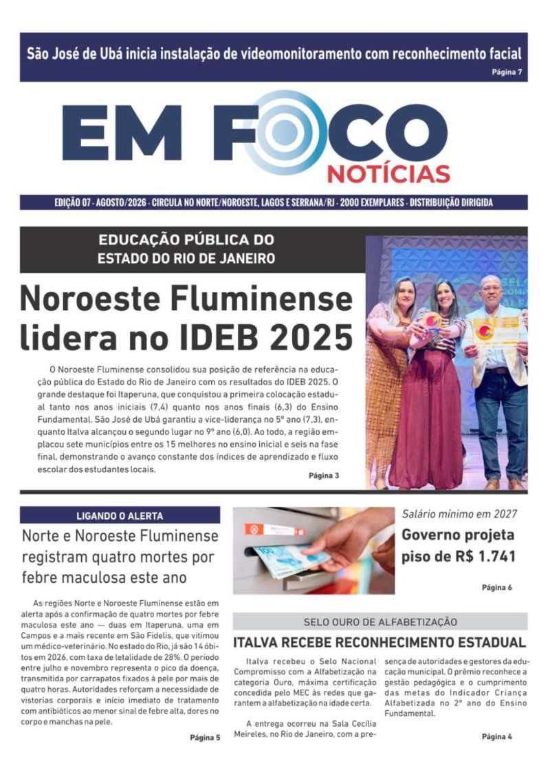Jornal Em Foco -Edição 07 — page 1