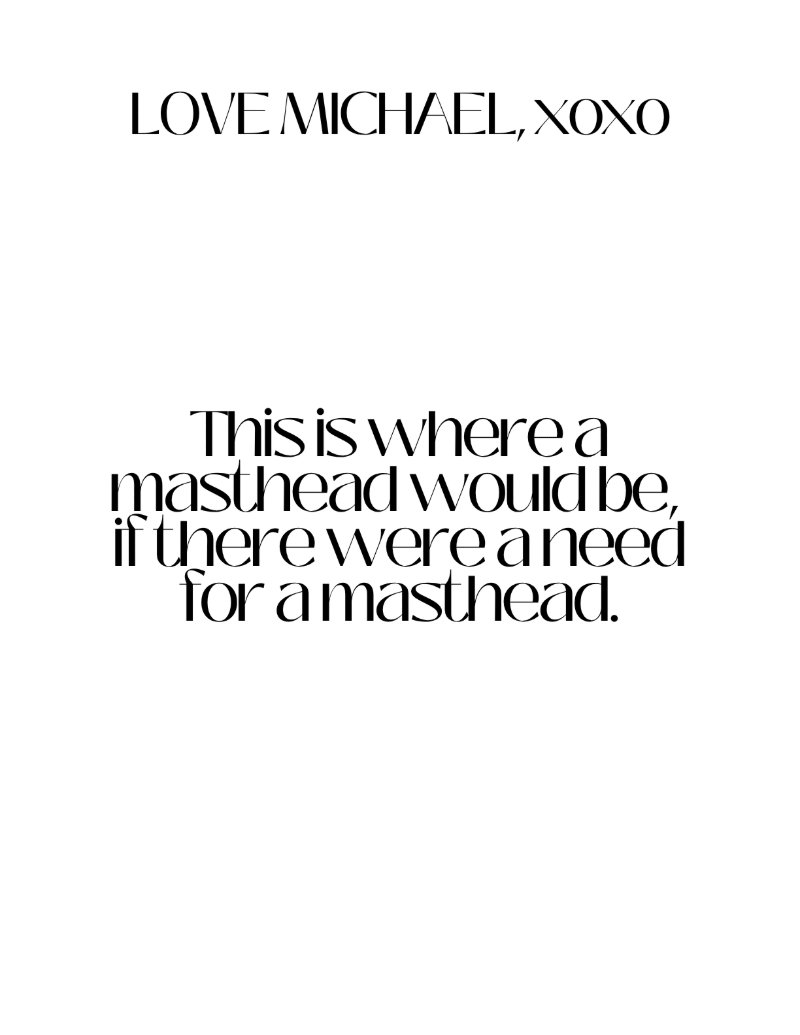 Love Michael, xoxo Vol: 0 - Issue: 5 — page 7