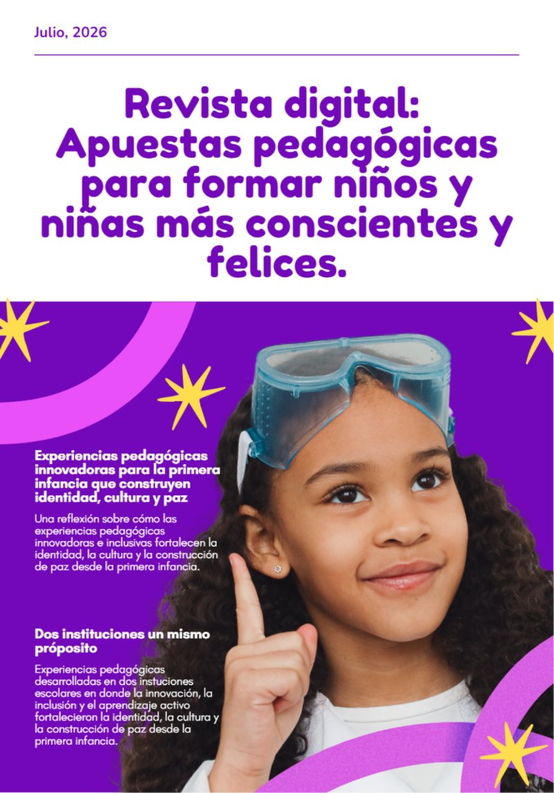 Revista de aprendizaje estilo lúdico infantil en morado y verde claro (3) — page 1