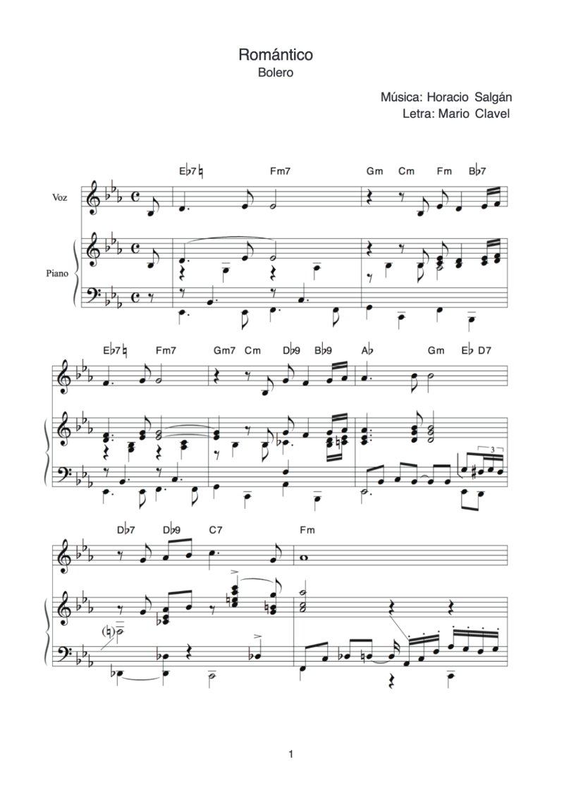 Sheet Music Album of His Unpublished Themes — page 15