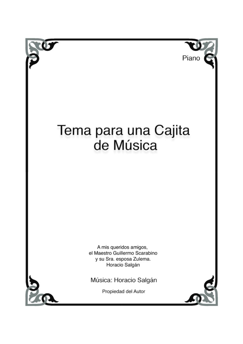 Sheet Music Album of His Unpublished Themes — page 24