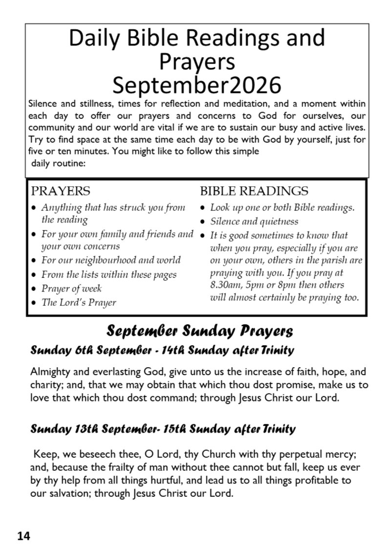 St Mary the Blesssed Virgin Magazine September 2026 — page 14