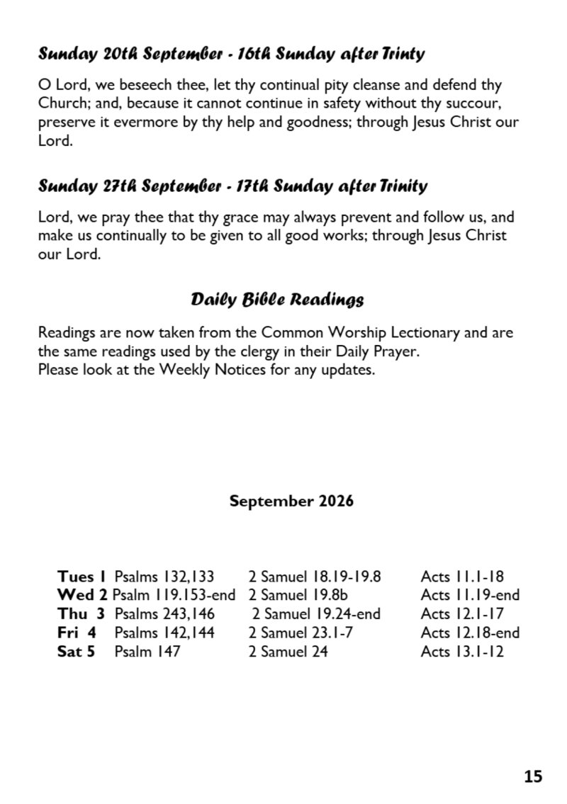 St Mary the Blesssed Virgin Magazine September 2026 — page 15