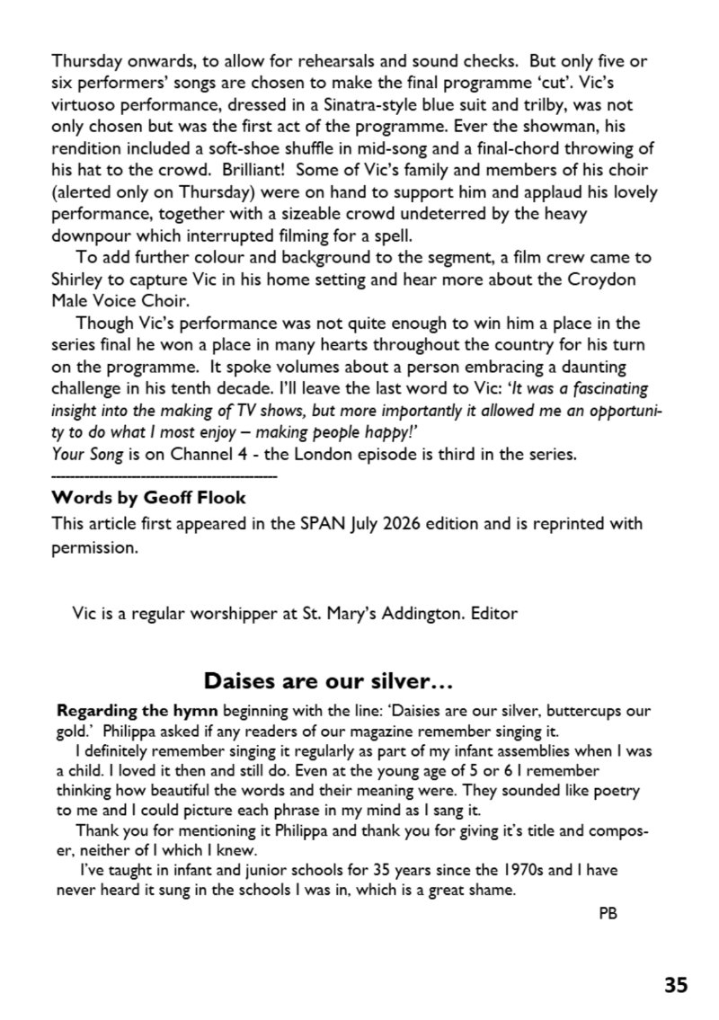 St Mary the Blesssed Virgin Magazine September 2026 — page 35