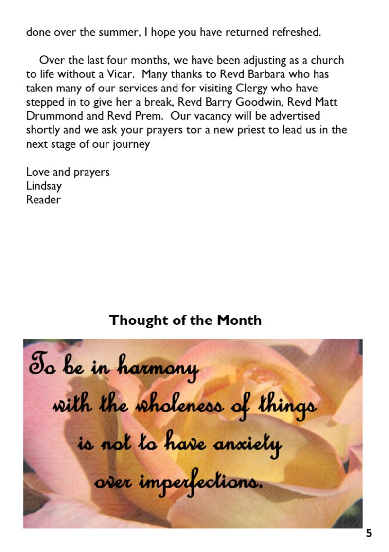 St Mary the Blesssed Virgin Magazine September 2026 — page 5