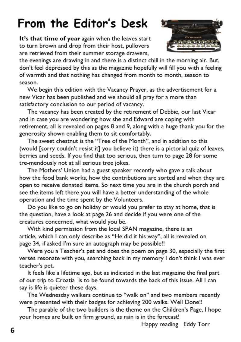 St Mary the Blesssed Virgin Magazine September 2026 — page 6