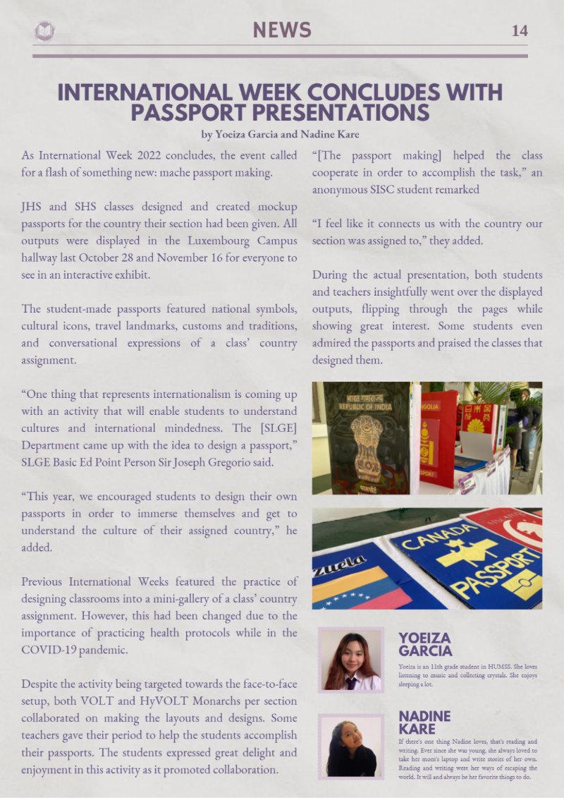 newsletter issue 3 vol 1 (1) — page 18