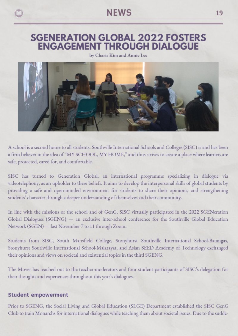 newsletter issue 3 vol 1 (1) — page 23