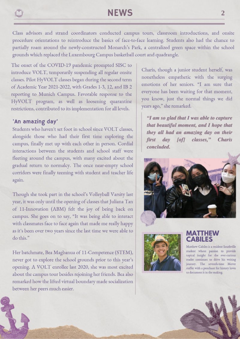 newsletter issue 3 vol 1 (1) — page 6