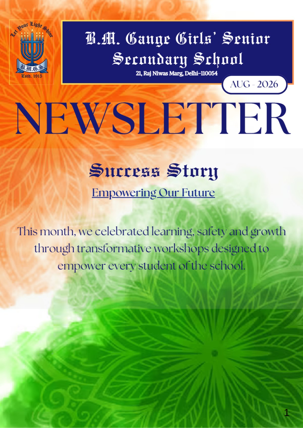 BMGS Newsletter