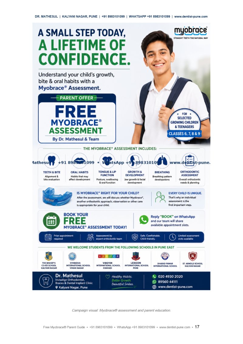 FREE MYOBRACE® PARENT GUIDE Dr Aashish Mathesul — page 17