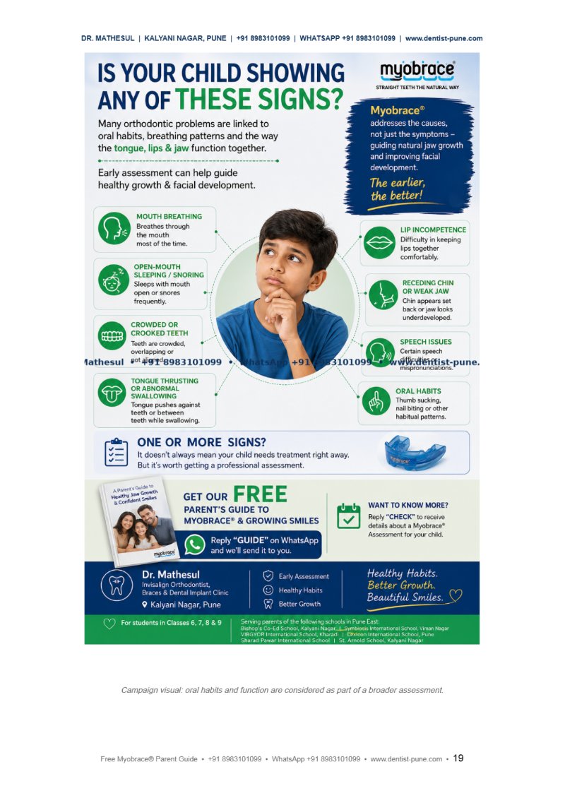 FREE MYOBRACE® PARENT GUIDE Dr Aashish Mathesul — page 19