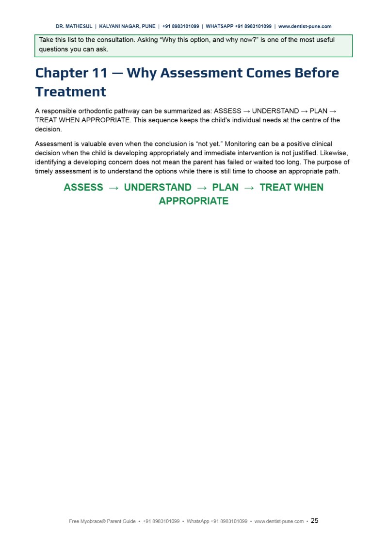 FREE MYOBRACE® PARENT GUIDE Dr Aashish Mathesul — page 25