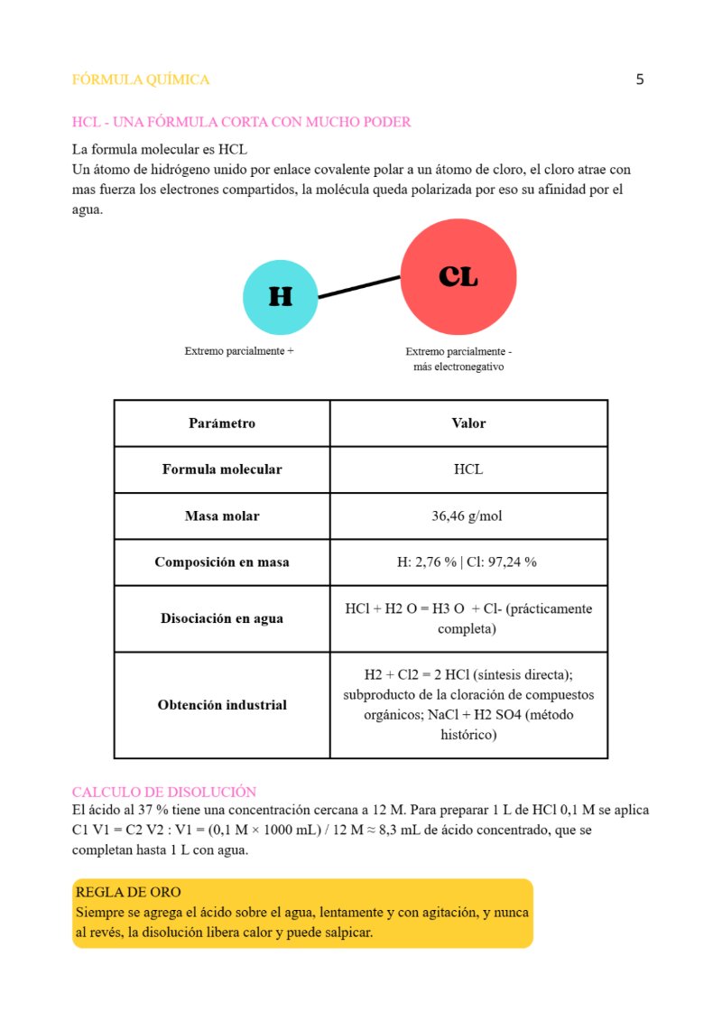 HCL ACIDO CLORHIDRICO — page 5