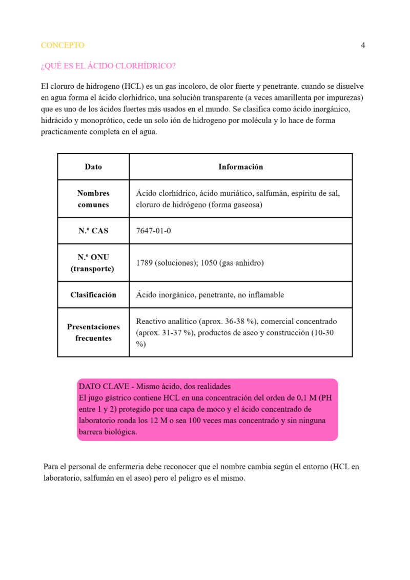 HCL ACIDO CLORHIDRICO — page 4
