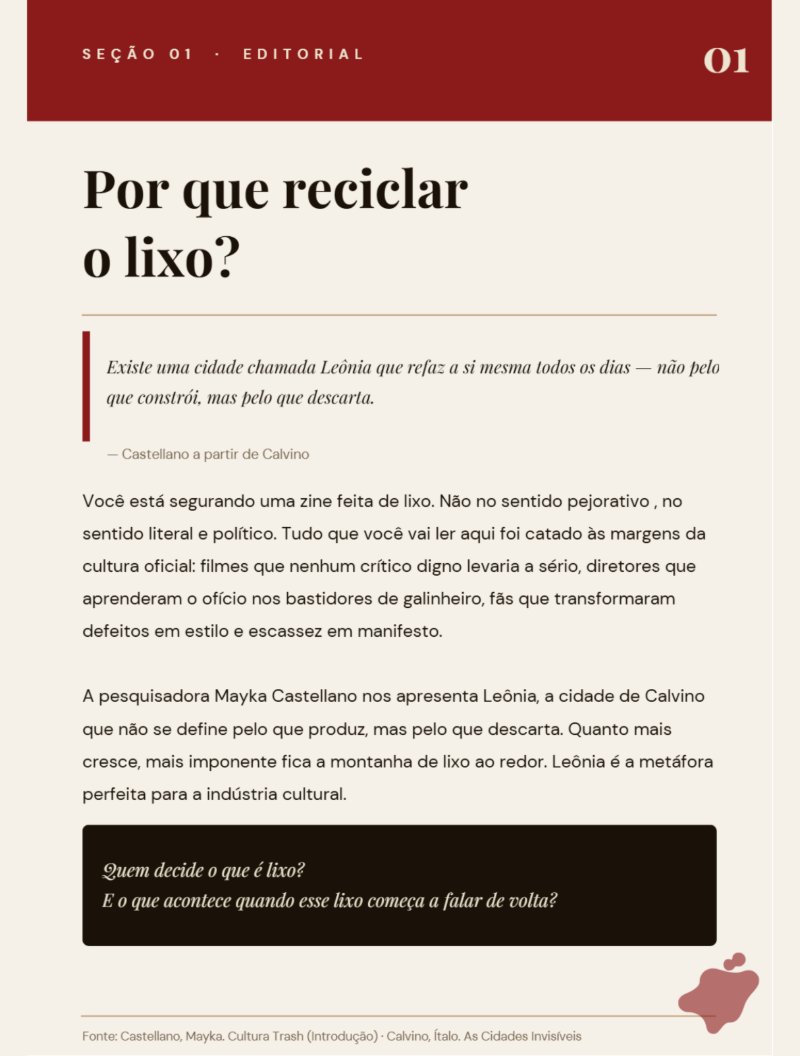 Manual do Cineasta de Galinheiro · A Estética do Lixo · 2026 — page 3