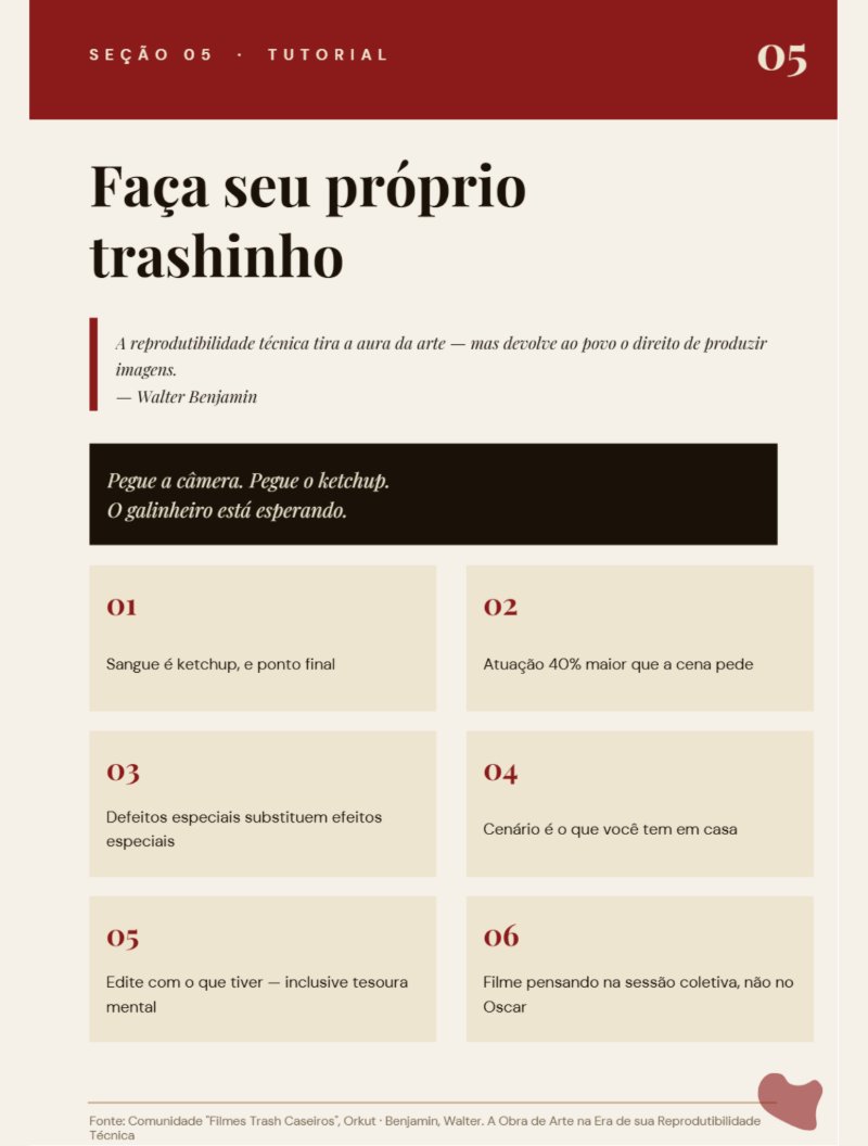 Manual do Cineasta de Galinheiro · A Estética do Lixo · 2026 — page 7
