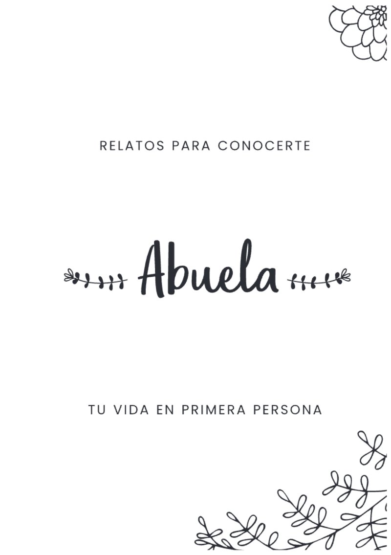 ALBUM RELATOS - ABUELA — page 1