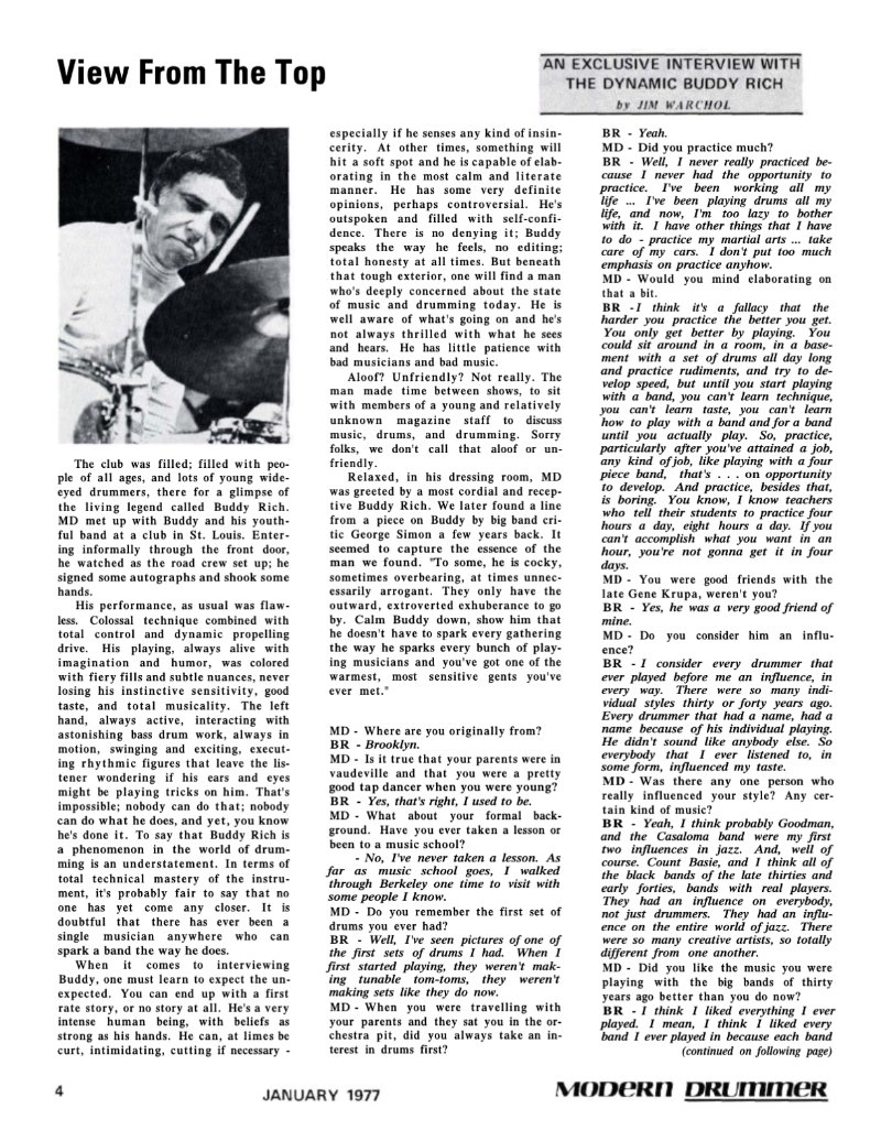 Modern Drummer - Buddy Rich — page 4