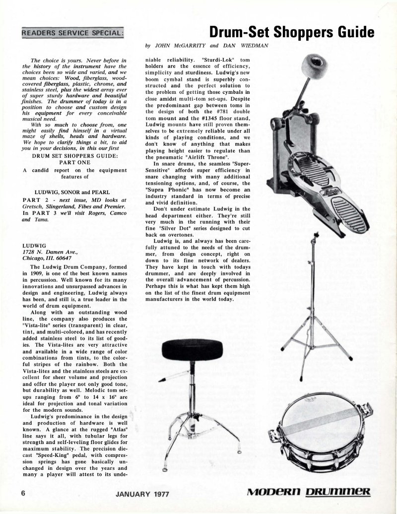 January 1977 - Modern Drummer - Buddy Rich — page 5