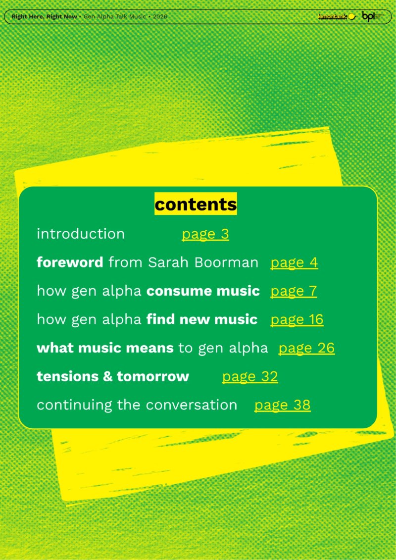 Right Here, Right Now Generation Alpha Talk Music • 2026 • BPI — page 2