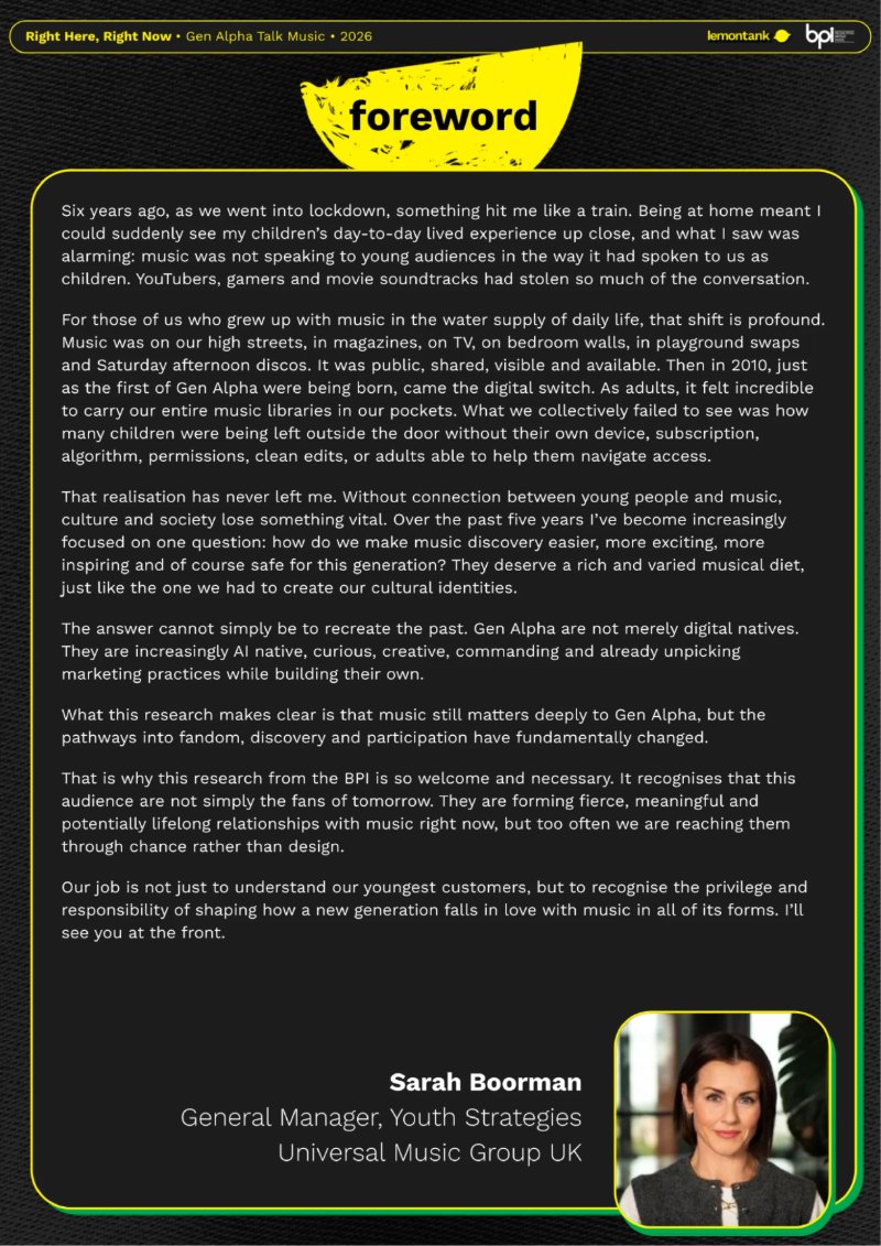 Right Here, Right Now Generation Alpha Talk Music • 2026 • BPI — page 4
