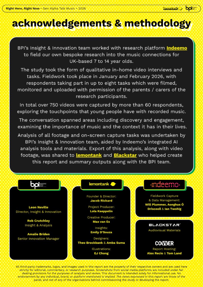 Right Here, Right Now Generation Alpha Talk Music • 2026 • BPI — page 40