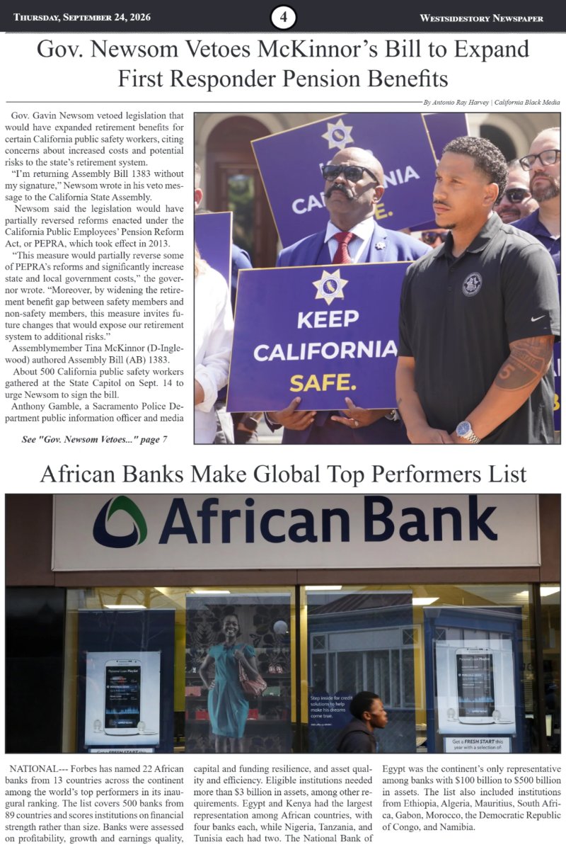 Thursday, September 24 | Volume 40 No 28 — page 4