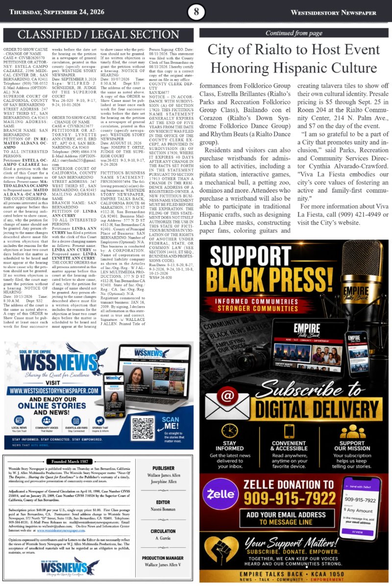 Thursday, September 24 | Volume 40 No 28 — page 8