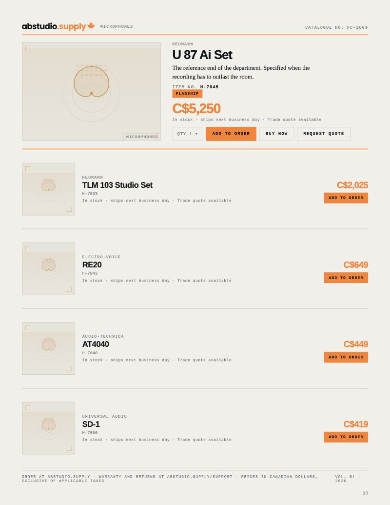 ABSTUDIO.SUPPLY Hardware Catalogue — page 13