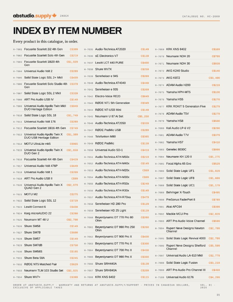 ABSTUDIO.SUPPLY Hardware Catalogue — page 31