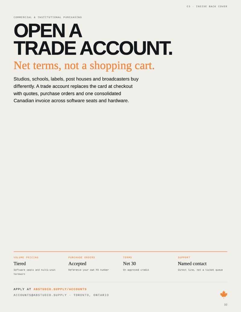 ABSTUDIO.SUPPLY Hardware Catalogue — page 32