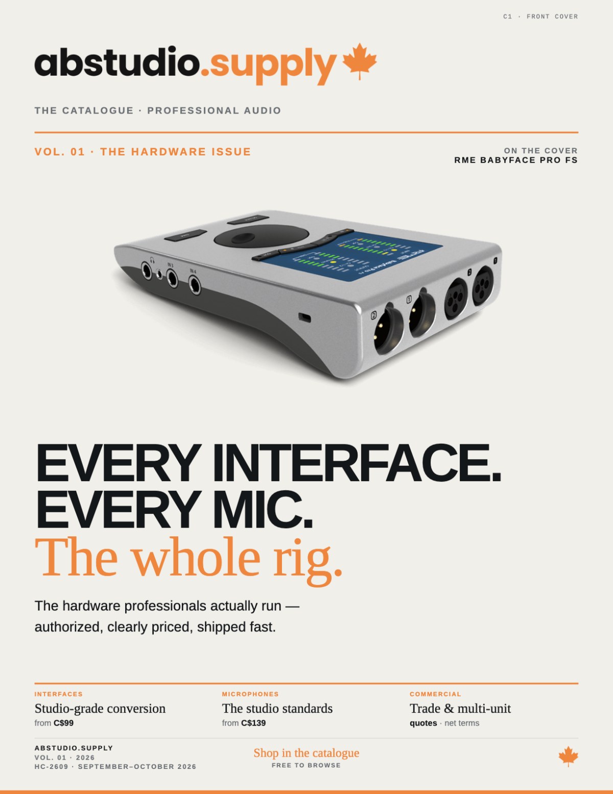 ABSTUDIO.SUPPLY Hardware Catalogue