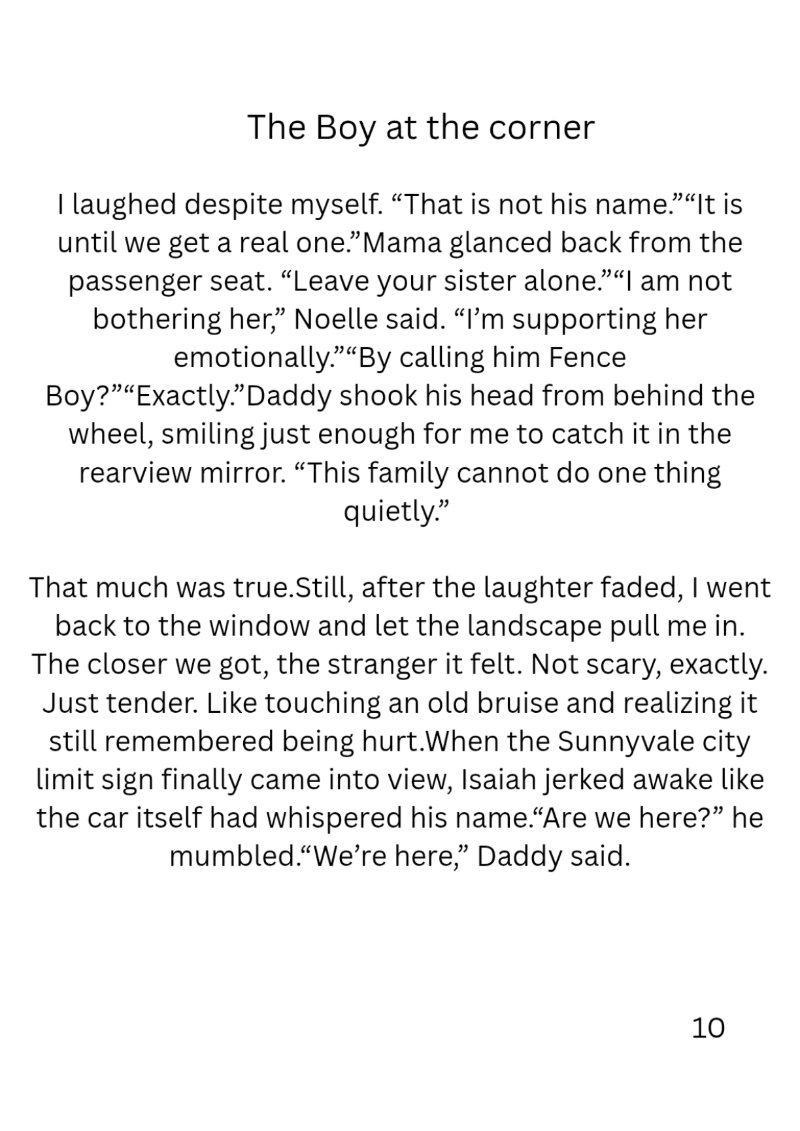 The Boy at the corner By Carlos L Hammond — page 11