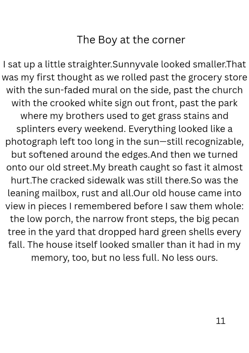 The Boy at the corner By Carlos L Hammond — page 12