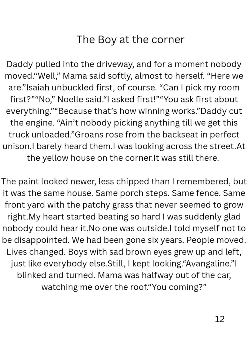 The Boy at the corner By Carlos L Hammond — page 13