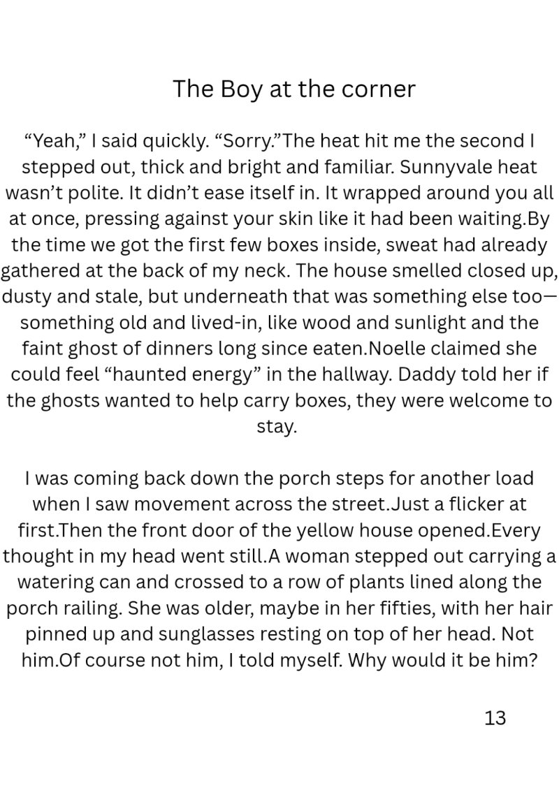 The Boy at the corner By Carlos L Hammond — page 14